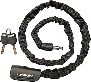 Heavy Duty Anti Theft Bike Chain Lock, 2 Keys - Bicycle, Motorcycle, E-Bike, Scooter, Gate, Door, Fence