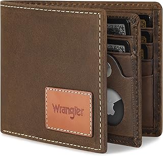 Wrangler AirTag Leather Wallet