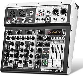4-Channel DJ Audio Mixer