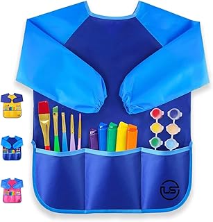 Ultimate Stationery Art Smocks for Kids, Waterproof, Apron for Painting