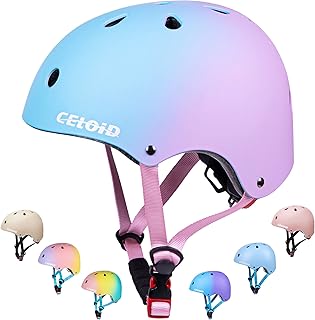 Kids Bike Helmet,Toddler Skateboard Helmets for Ages 2-3-5-8-14 Years Boys Girls?Adjustable Multi-Sport Bicycle Skateboarding Football Roller Skating Scooter Rollerblade Balance Bike Helmet