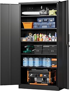 Letaya Lockable Metal Garage Cabinet