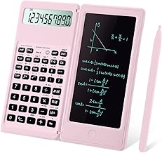 Scientific Calculators for Students, 10-Digit Large Screen, Math Calculator with Notepad, Classroom Must Haves for Middle High School Supplies & College ?Pink
