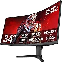 KOORUI 34-inch Ultrawide Gaming Monitor