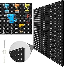 4-Pack Black Metal Pegboards