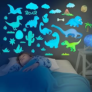 Glowing Dino Wall Decals