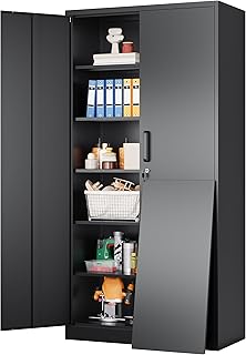 SISESOL Lockable Metal Storage Cabinet