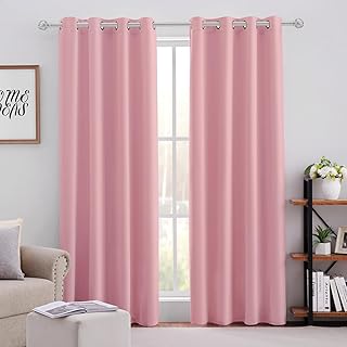 Baby Pink Blackout Kids Curtains