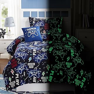 Glowing Gamer Kids Bedding Set