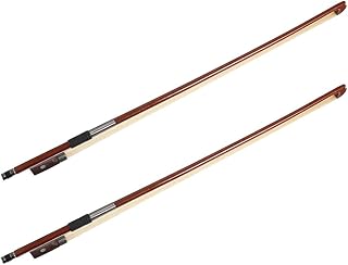 Vaguelly 2Pcs Violin Bow Set