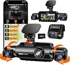 360&deg; 4-Channel FHD Dash Cam