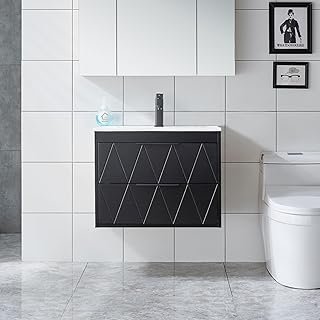 Eclife Wall-Mounted Bathroom Vanity Combo