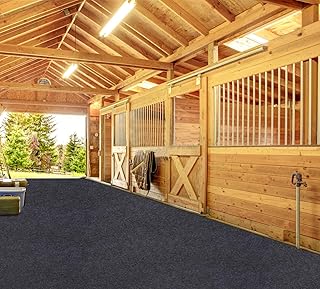 Meitola Horse/Stable Mats - Duty Stall Mats - for Floor Surface/Absorbent mat Lightweight Washable Floor Mat?Back Non-Slip?Keeps Stable Floors Clean and Dry Over time (48''x 72'')