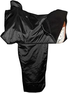 Dura-Tech Fleece Lined Western Saddle Cover | Size Large | Color Navy | Ultimate Horse Gear Protection | Secure Elastic Straps | Ideal for Work or Show