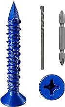 Concrete Screw Anchor Blue Flat