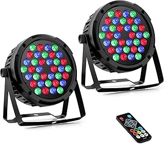 RGB Par Lights 2 Pack