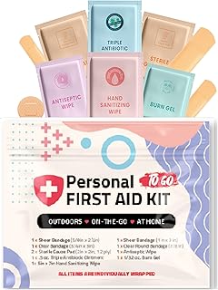 First Aid Emergency Medical Kit Mini and Travel Size - | Great for Kids, Schools, Business, Hiking, Camping | Wound Care Products (Abstract) (1)