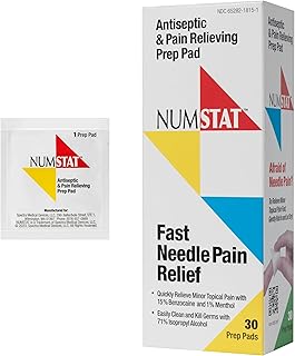 NUMSTAT Antiseptic Numbing Wipes