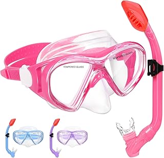 Kids Dry Top Snorkel Set