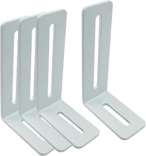 Biaungdo White Adjustable L Brackets
