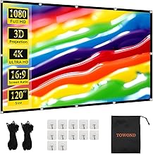 TOWOND 120 Inch Projector Screen