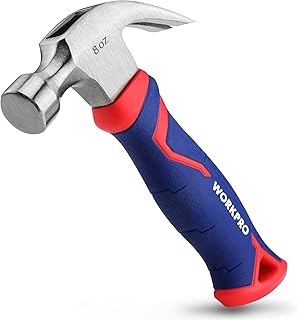 WORKPRO 8oz Fiberglass Claw Hammer