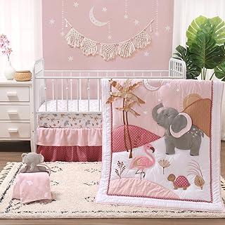 Peanutshell Organic Girls Crib Set