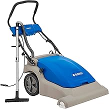 Global Industrial Commercial Wide Area Carpet Vacuum Cleaner, 30" Cleaning Width, 10.5 Gallon Capacity, 2 Horsepower, 120V 80'L Power Cord, Gray & Blue