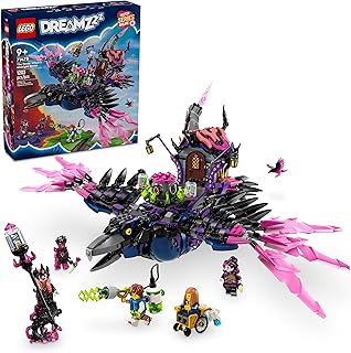 DREAMZzz The Never Witch&rsquo;s Midnight Raven Building Toys - Birthday Gift for Boys & Girls, Age 9+ - Kids Toys with 3 Building Options & 5 Minifigures - 71478