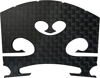 Final Game Master Premium Carbon Fiber 4/4 Violin Bridge &ndash; Pre-Cut & Pre-Fitted Enhanced Acoustic Performance, Lightweight & Durable Design for All Violins