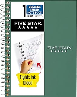 Five Star Seaglass Spiral Notebook