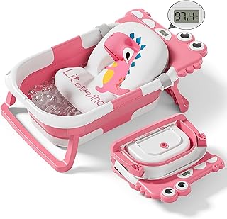 Collapsible Baby Bathtub with Thermometer