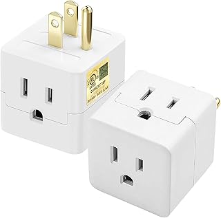 3-Prong Outlet Splitter 2-Pack