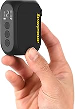 Tiny Pump Bike Pump with Gauge Portable Ultra-Mini 120PSI Electric Bicycle Pump Type-C Rechargeable Battery?Auto Stop, with Presta and Schrader Valve AT1PRO