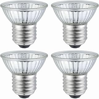 UVB UVA Reptile Light Bulb 50W Bulb for Reptiles and Amphibians Use for Turtle, Bearded Dragon, Lizard Cages Heat Lamp Replacement Bulb, 4 Packs