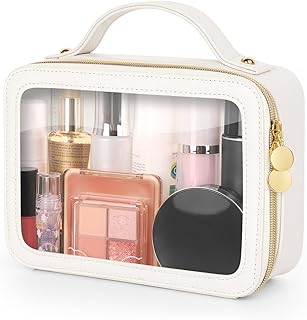 Beige Clear Makeup Organizer