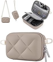 Digital Camera Case, Protective & Lightweight Camera Case with 2 Carrying Ways, Waterproof & Shockproof Small Camera Bag for Canon PowerShot G7X Mark II/III/Sony DSCW800/DSCW830 - Camel