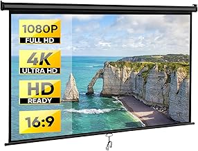 ZENY 80-Inch Pull Down Projector Screen
