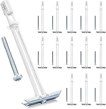 Drywall Anchor with Included Bolts for 1/4-20 Fastener Size, Wall Anchors Drywall Heavy Duty for TV Mounting, Hollow-Wall Anchors Screws Kit Holds Up to 270 Pounds Each in 1/2-in Drywall-14 Pack