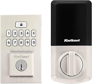Kwikset SmartCode 260 Keyless Entry Electronic Keypad Deadbolt Door Lock with Auto-Lock, Custom User Codes, Advanced Security in Satin Nickel Contemporary