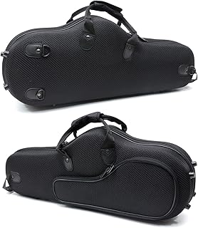 Alto Saxophone Case Nylon Saxophone Accessories Black Lightweight Strap Strong Hard Protect Alto Sax Case