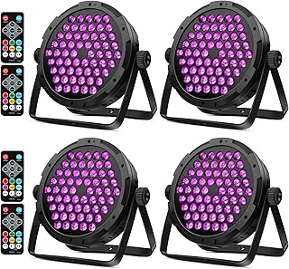 RGB Stage Par Lights 4Pack