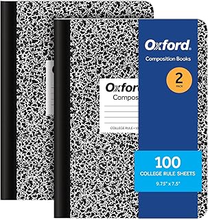 Oxford Black Marble Composition Notebooks