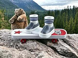 Spin Board Skateboard Toy for Kids, Spinner Toy with Wheels, Rubber Boots, Stress Relief