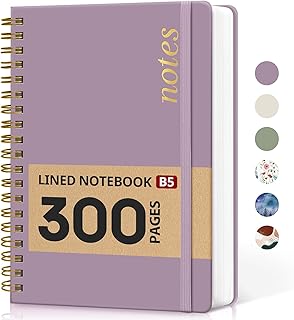 Purple B5 Thick Spiral Notebook