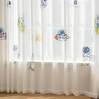 Astronaut Sheer Kids Curtains
