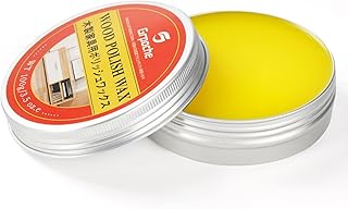 Wood Wax for Furniture, Paste Wax for Wood Floor Polish, Conditioner, Cleaner, Restorer, Protective Finish for Surfaces, Furniture Polish for Wooden Floors, Cabinets, Tables, Doors(3.5oz)