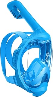 Kids Full Face Snorkel Mask, Snorkeling Gear for Kids, Kids Scuba Mask and Snorkel, Diving Mask, Snorkeling Set, 180 Degree Panoramic View Anti-Fog Anti-Leak
