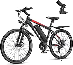 Electric Bike for Adults, 26'' 1000W Peak Ebike, Up to 50 Miles 21.7MPH Electric Mountain Bike with 48V Removable Battery, Adjustable Stem, Lockable Suspension Fork, 21-Speed, UL 2849 Certified