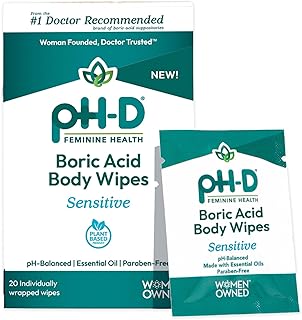 pH-D Feminine Boric Acid Wipes